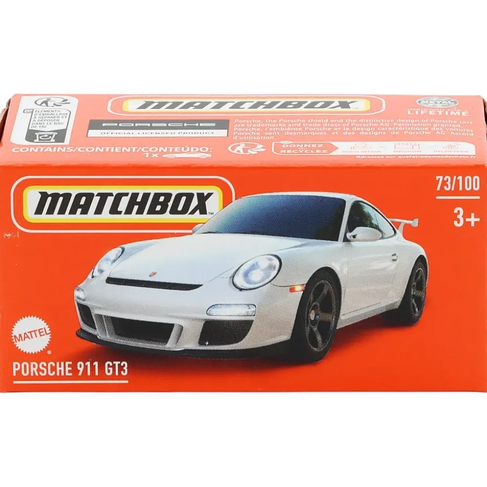 Porsche 911 GT3 - Vit - Power Grab - Matchbox