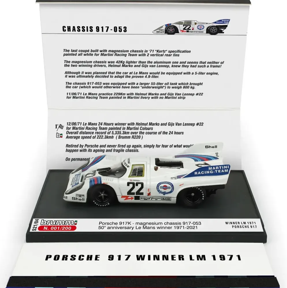 Porsche 917K - 24h Le Mans 1971 - Brumm - 1:43