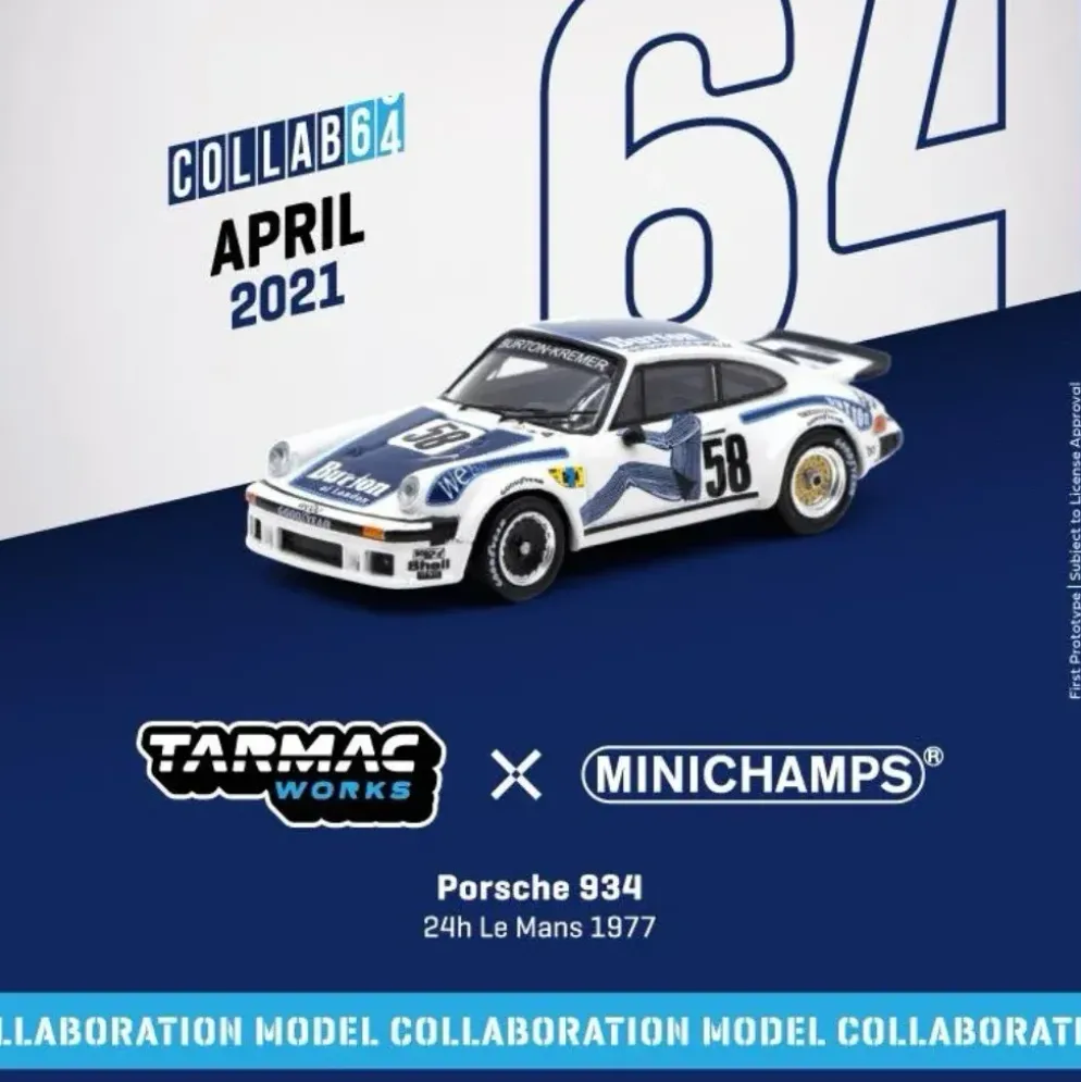 Porsche 934 - #58 Le Mans 1977 - Tarmac x Minichamps - 1:64