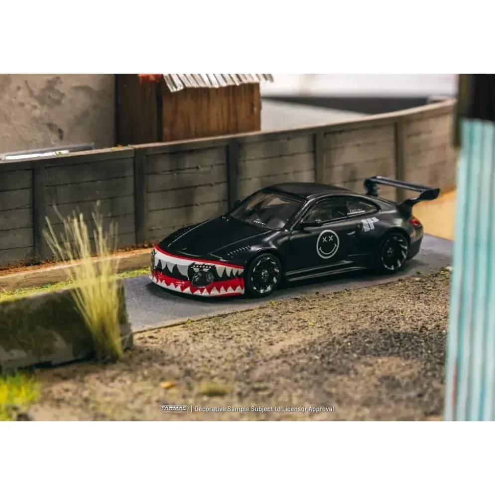 Porsche Old & New 997 - Svart - HOBBY64 - Tarmac - 1:64