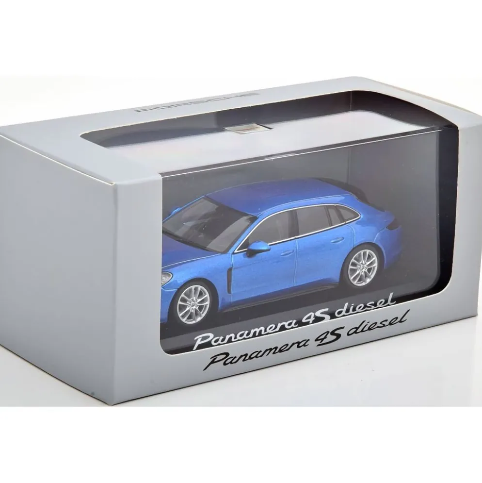 Porsche Panamera 4S Diesel - 2017 - Blå - Minichamps - 1:43