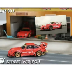 Porsche 911 (993) RAUH-Welt - Röd - Street Warrior - 1:64