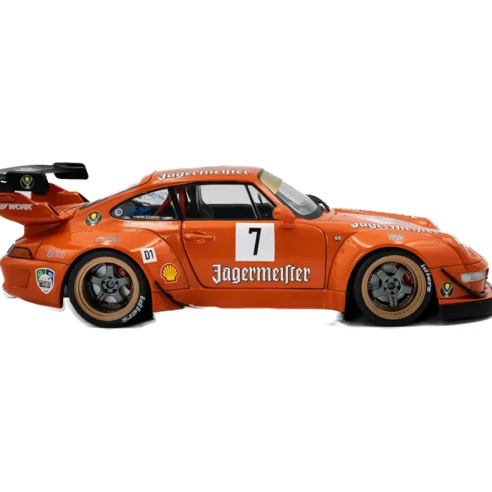 Porsche 911 (993) - RWB bodykit och Jägermeister Livery - Solido - 1:18