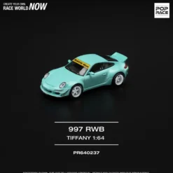 Porsche 911 (997) RWB - Tiffany Blue - 237 - Pop Race - 1:64