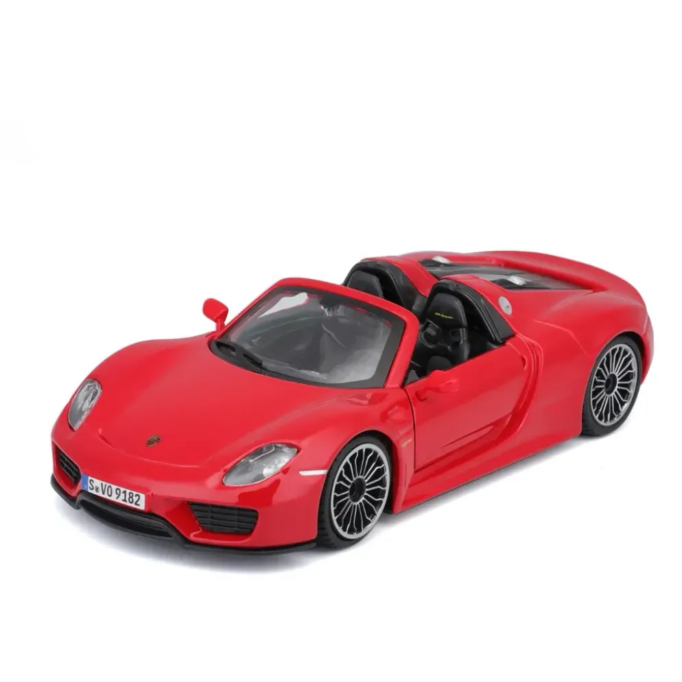 Porsche 918 Spyder - Röd - Bburago - 1:24