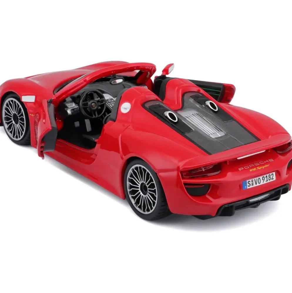 Porsche 918 Spyder - Röd - Bburago - 1:24