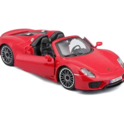 Porsche 918 Spyder - Röd - Bburago - 1:24