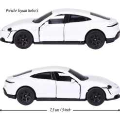 Porsche Taycan Turbo S - Vit - Porsche Edition - Majorette