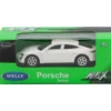Porsche Turbo Taycan S - Vit - Welly - 7 cm