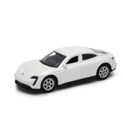 Porsche Turbo Taycan S - Vit - Welly - 7 cm