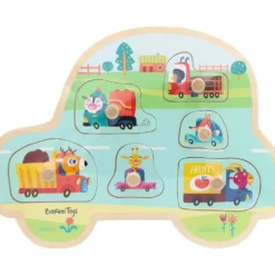 Pussel djur i olika fordon - 6 bitar - Barbo Toys