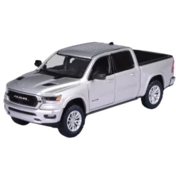 2019 RAM 1500 Crew Cab Laramie - Silver - Motormax - 1:27