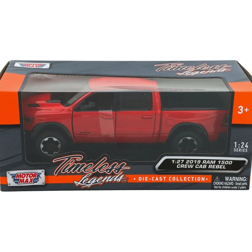 2019 RAM 1500 Crew Cab Rebel - Röd - Motormax - 1:27