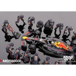 RB18 #11 Sergio Pérez - Pit Crew Set - Mini GT - 1:64