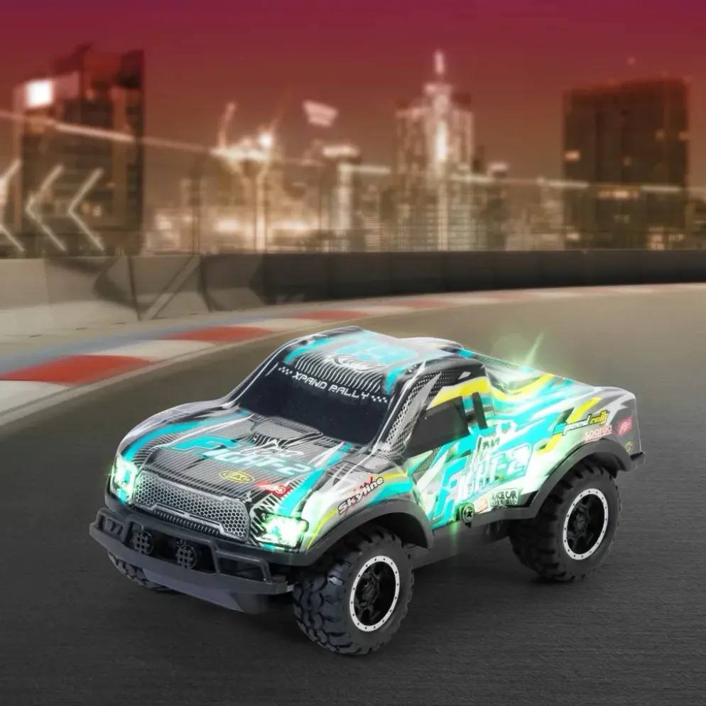 RC Glow Truggy - Radiostyrd Bil - Dickie Toys - 17 cm