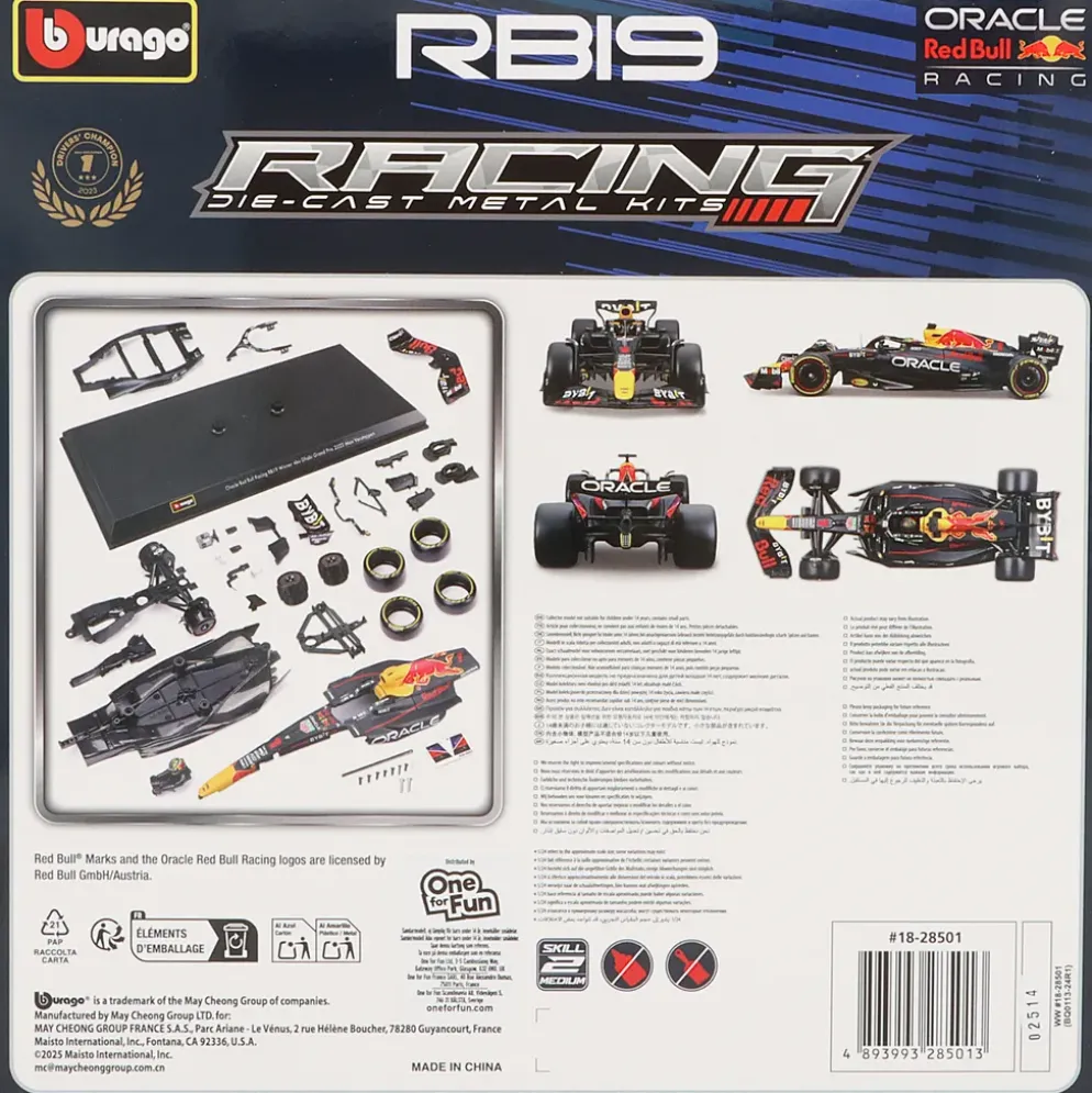 Red Bull RB19 - Max Verstappen - Abu Dhabi - Byggsats - 1:24