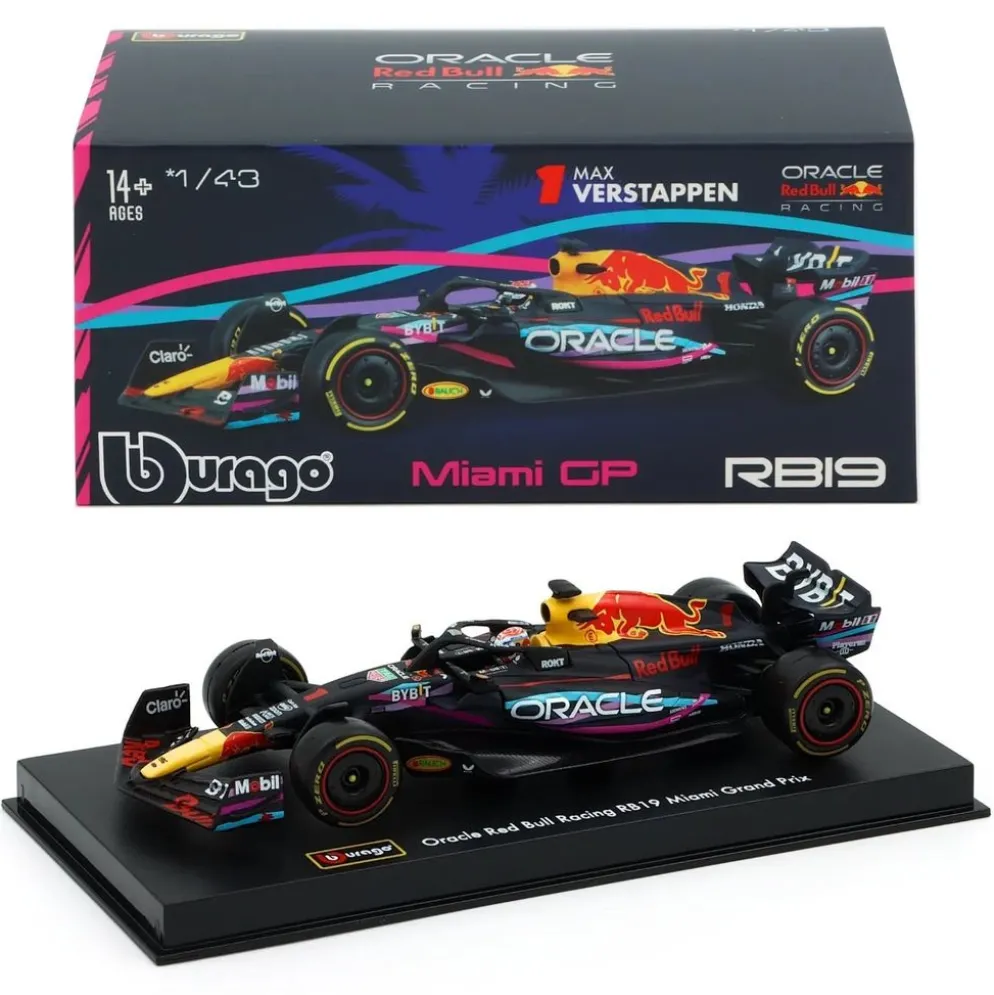 Red Bull - RB19 - Miami GP - Max Verstappen - Bburago - 1:43