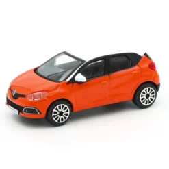 Renault Captur - Orange / Vit - Bburago - 9 cm