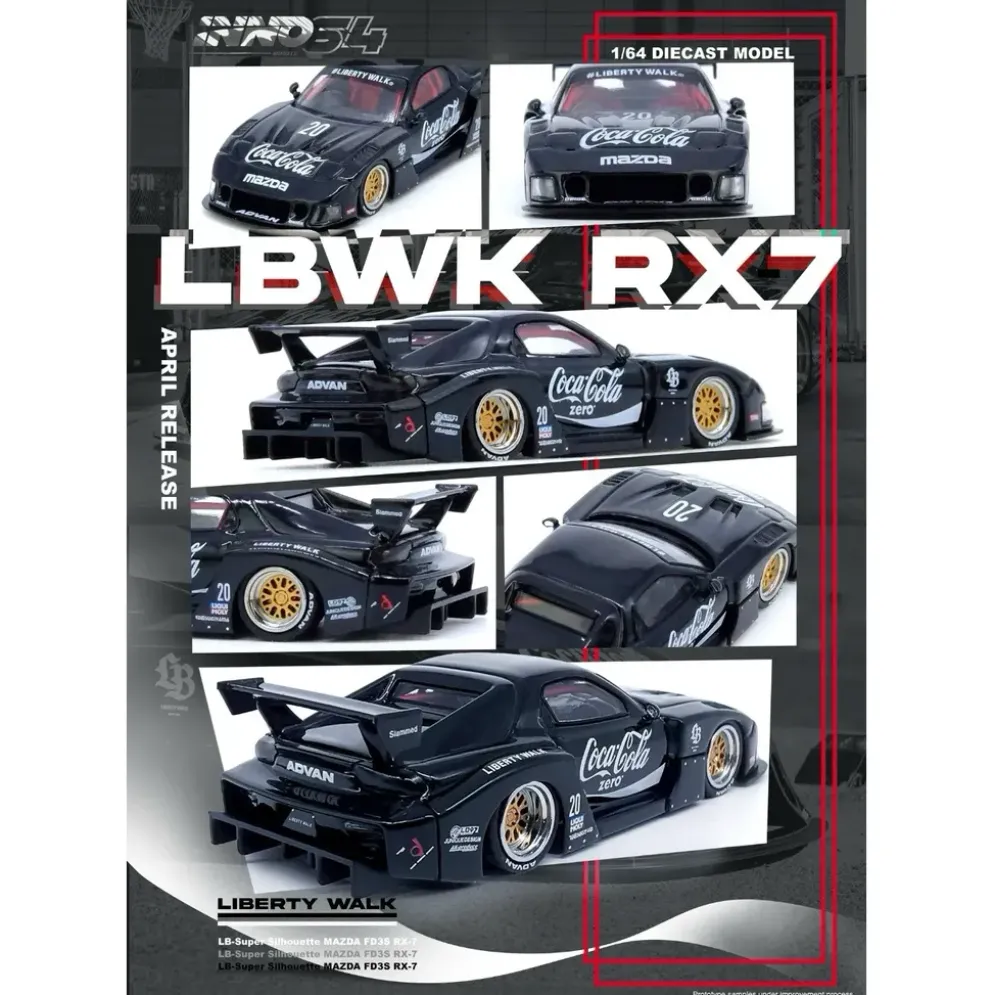 RX-7 (FD3S) LB-Super Silhouette - Coca-Cola - Inno64 - 1:64