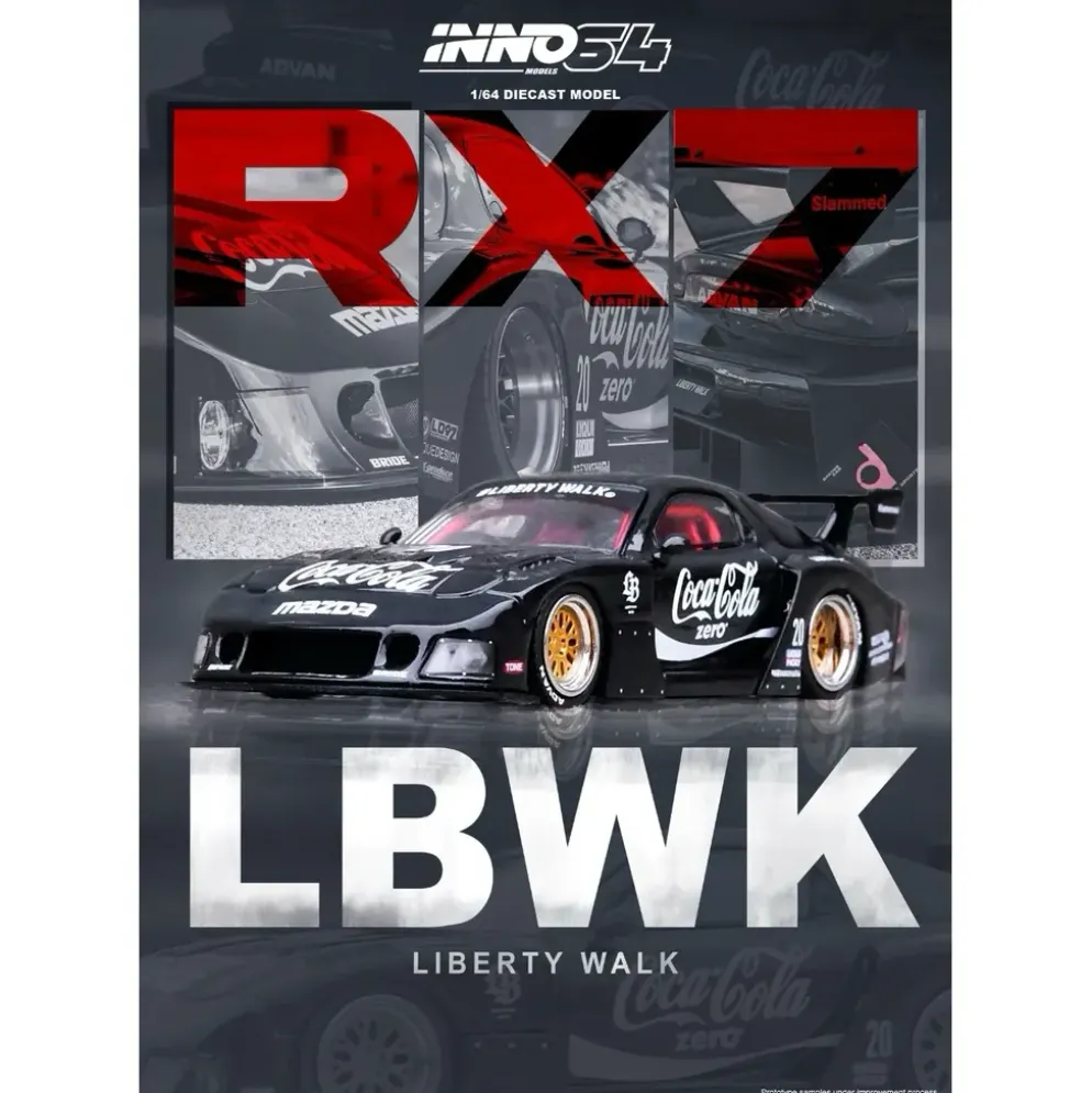 RX-7 (FD3S) LB-Super Silhouette - Coca-Cola - Inno64 - 1:64