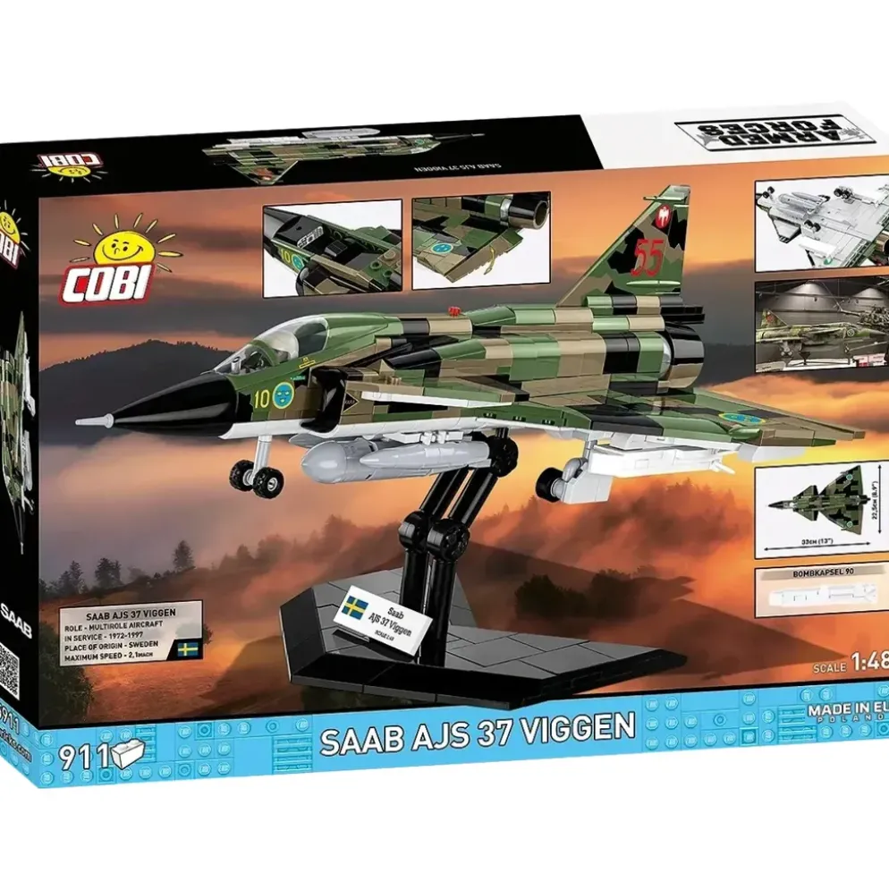 Saab AJS 37 Viggen - Klossbyggmodell - 5911 - COBI - 1:48