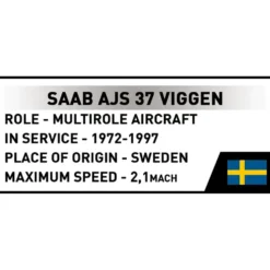 Saab AJS 37 Viggen - Klossbyggmodell - 5911 - COBI - 1:48