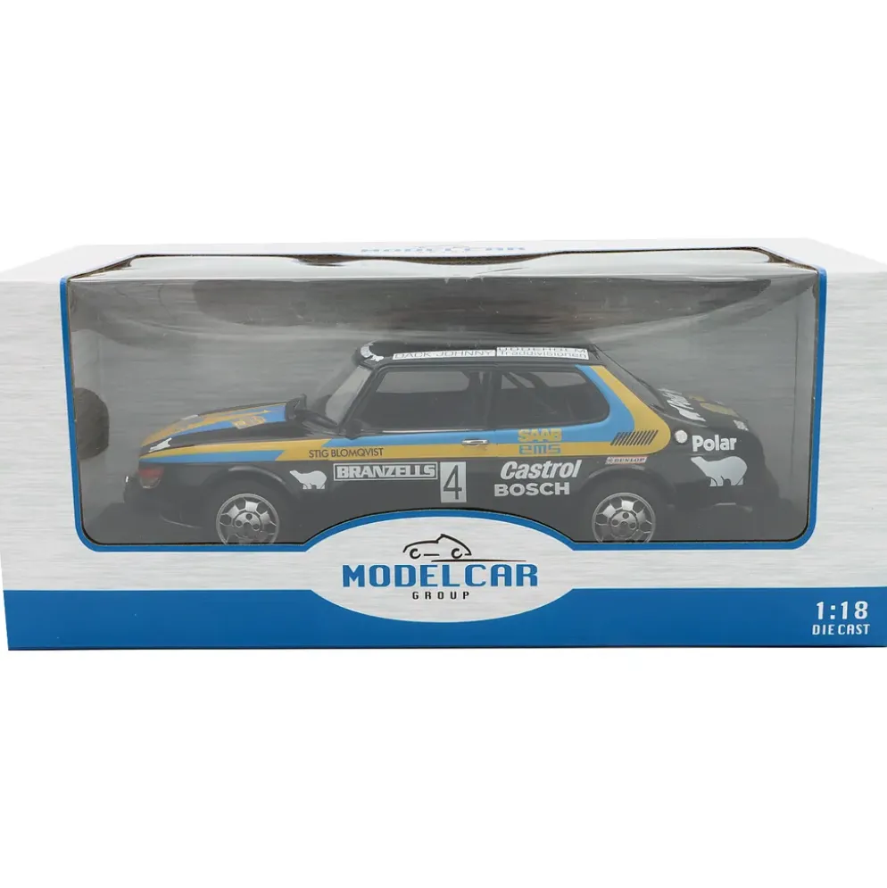 Saab 99 EMS - Blomqvist / Sylvan - Rally Sweden 1977 - MCG - 1:18