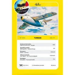Saab 29 Tunnan - Byggsats inkl Färg - 56260 - Heller - 1:72