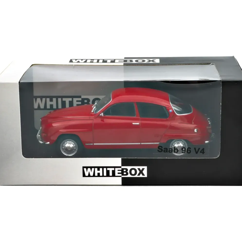 Saab 96 V4 - 1971 - Röd - WhiteBox - 1:24