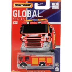 Scania P 360 Fire Truck - Fransk Brandbil - Global - Matchbox