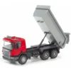 Scania P 230 tipplastbil - Röd - EMEK - 29 cm