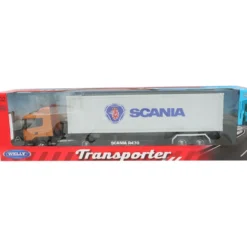 Scania R470 med trailer - Orange - Welly - 1:32 - 49 cm