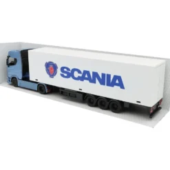 Scania S730 - Dragbil med Trailer - Bburago - 1:43 - 41 cm