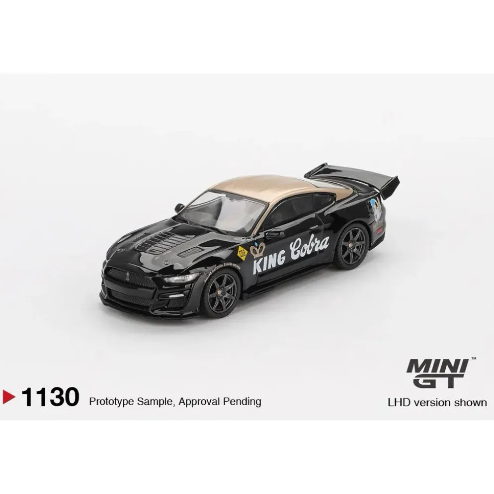 Shelby GT500 Dragon Snake Concept Black/Gold - Svart - 1130 - Mini GT - 1:64