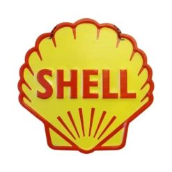 Shell logga - Plåtskylt - 40 x 40 cm