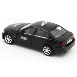 SKADAD FÖRPACKNING - BMW 318i - Taxi Stockholm - Welly - 1:38 - 12 cm