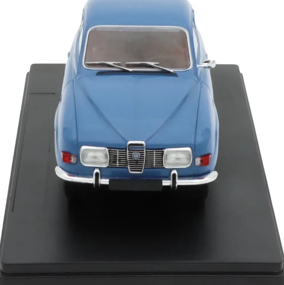 SKADAD VITRIN - Saab 96 V4 - Blå - 1:24