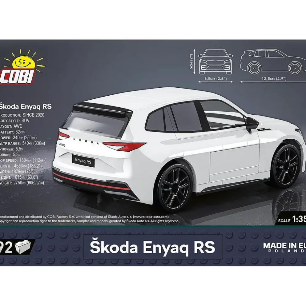 Skoda Enyaq RS - Vit - Klossbyggmodell - 24575 - COBI - 1:35