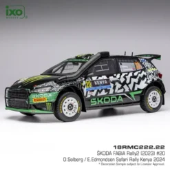 Skoda Fabia RS Rally2 - Solberg / Edmondson - Rally Kenya 2024 - Ixo - 1:18