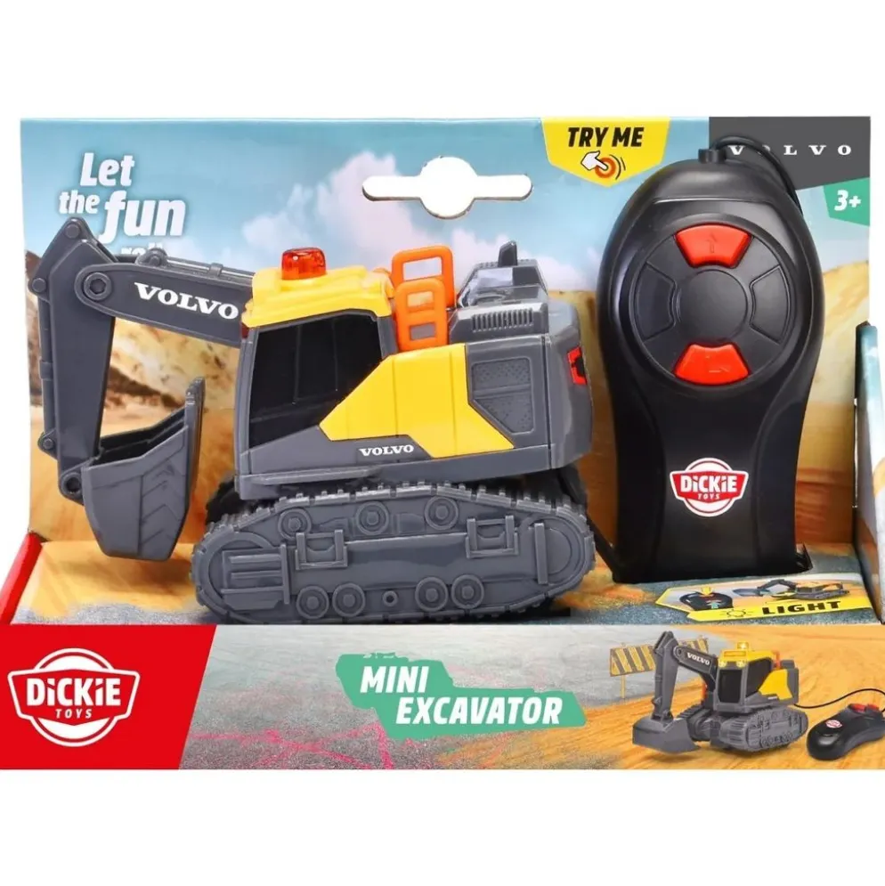 Sladdstyrd grävmaskin - Mini Excavator - Dickie Toys