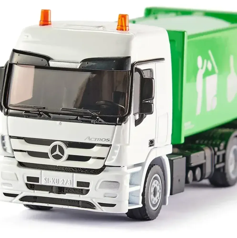 Sopbil - Mercedes-Benz Actros - Grön - 2938 - Siku - 20 cm