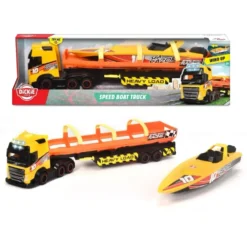 Speed Boat Truck - Volvo Dragbil med Båttrailer - Dickie Toys