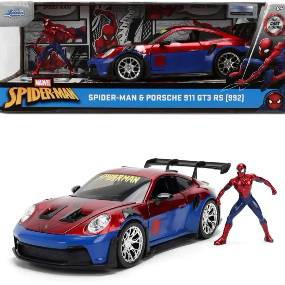 Spider-Man & Porsche 911 GT3 RS (992) - Jada Toys - 1:24