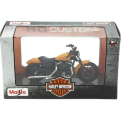 2014 Sportster Iron 883 - Harley - Gul - Maisto - 1:18