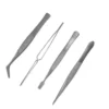 Stainless Steel Tweezers Set - 4 pincetter - PTW5000 - Model Craft