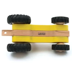 Stor trätraktor Serge - Gul