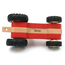 Stor trätraktor Serge - Röd