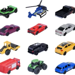 Street Cars Value Pack - 12 leksaksabilar från Majorette