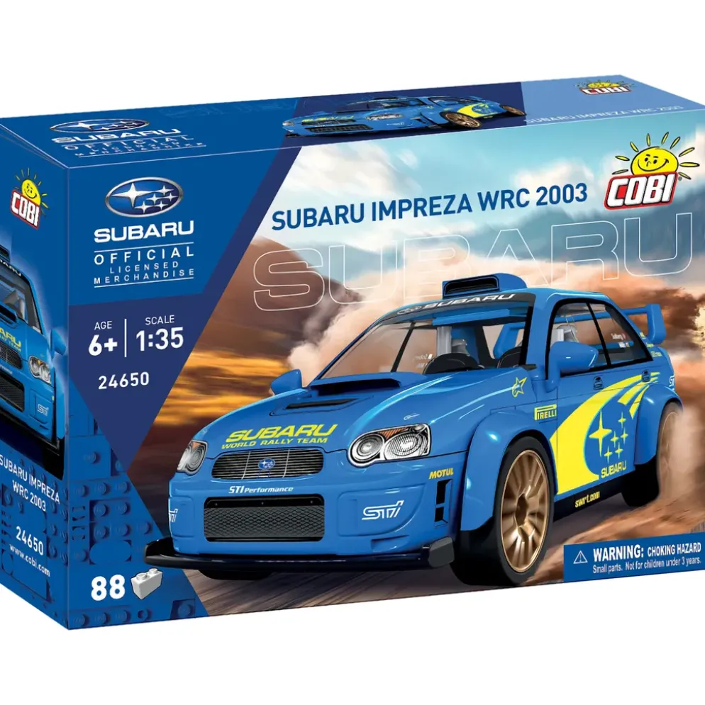 Subaru Impreza WRC 2003 - Blå - Klossbyggmodell - 24650 - COBI - 1:35