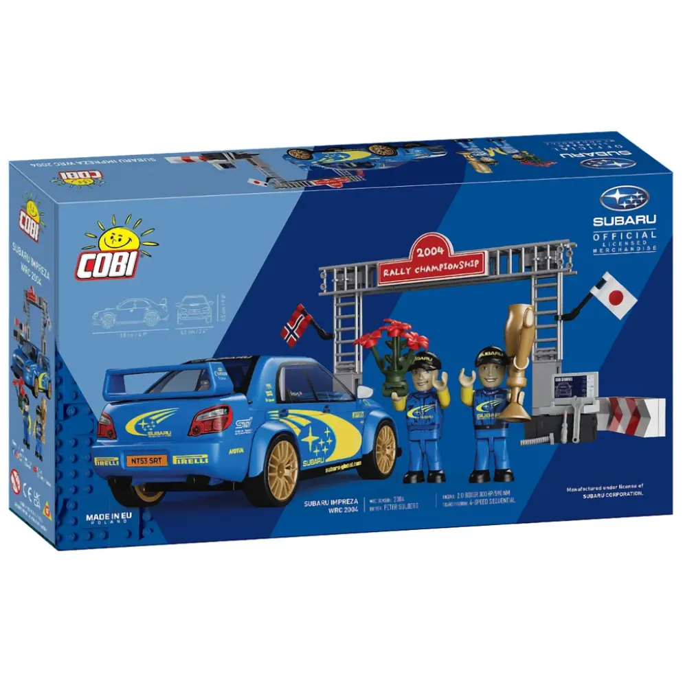 Subaru Impreza WRC 2004 - Blå - Klossbyggmodell - 24652 - COBI - 1:35